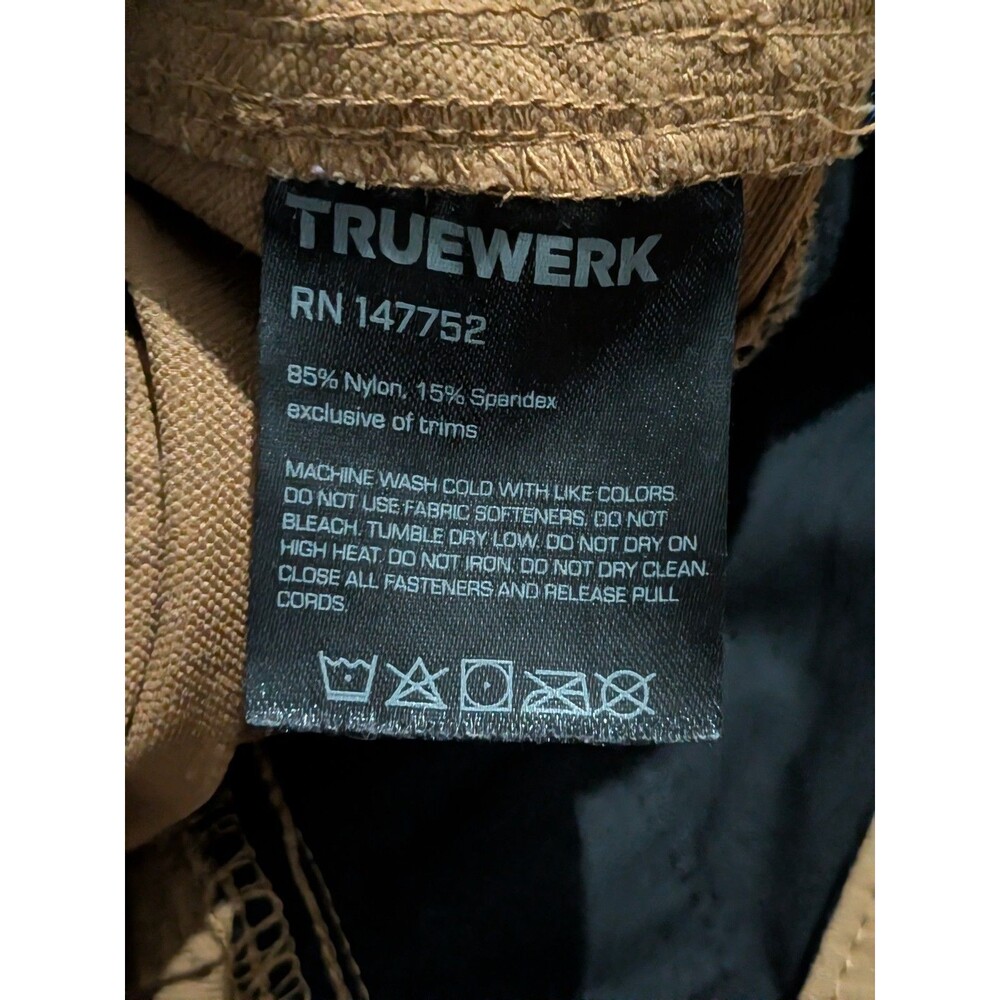 Truewerk T1 Werkpant Mens 40x32 Workwear Cargo Orange - Picture 7 of 7